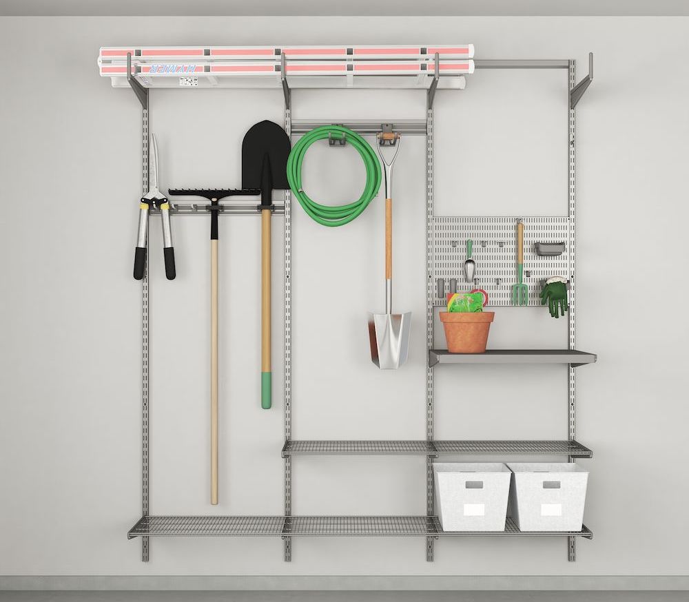 Panipaik aiatööriistade ja tarvikute organiseerimiseks